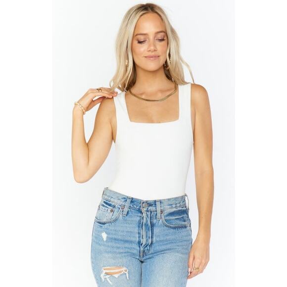 Show Me Your Mumu Dory Bodysuit in Bone Stretch XL NWT - Picture 1 of 4